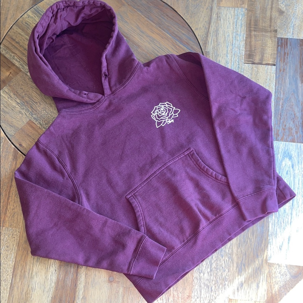 Obey Burgundy Rose Hoodie